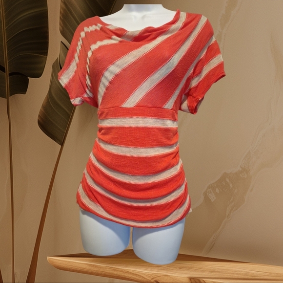 Iz Byer Tops - IZ Byer multi color pink  and cream top. Size S.